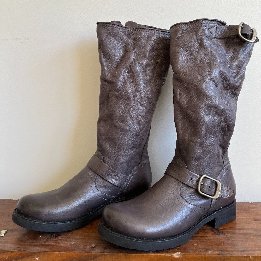 Frye leather slouch boots